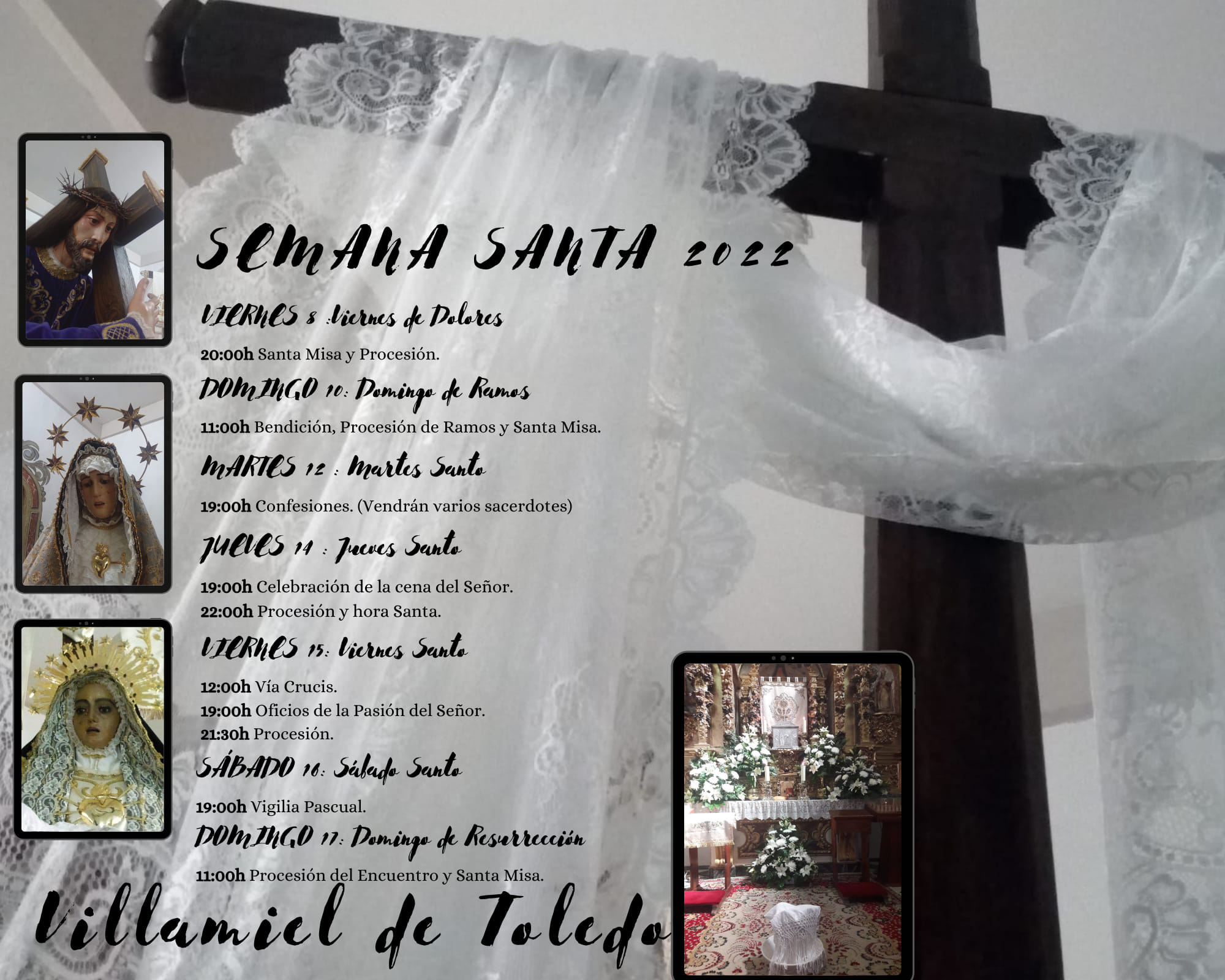 Semana Santa en Villamiel de Toledo 2022 Los Santos de Maimona